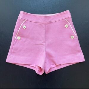 J. Crew Pink Shorts with Button Accents